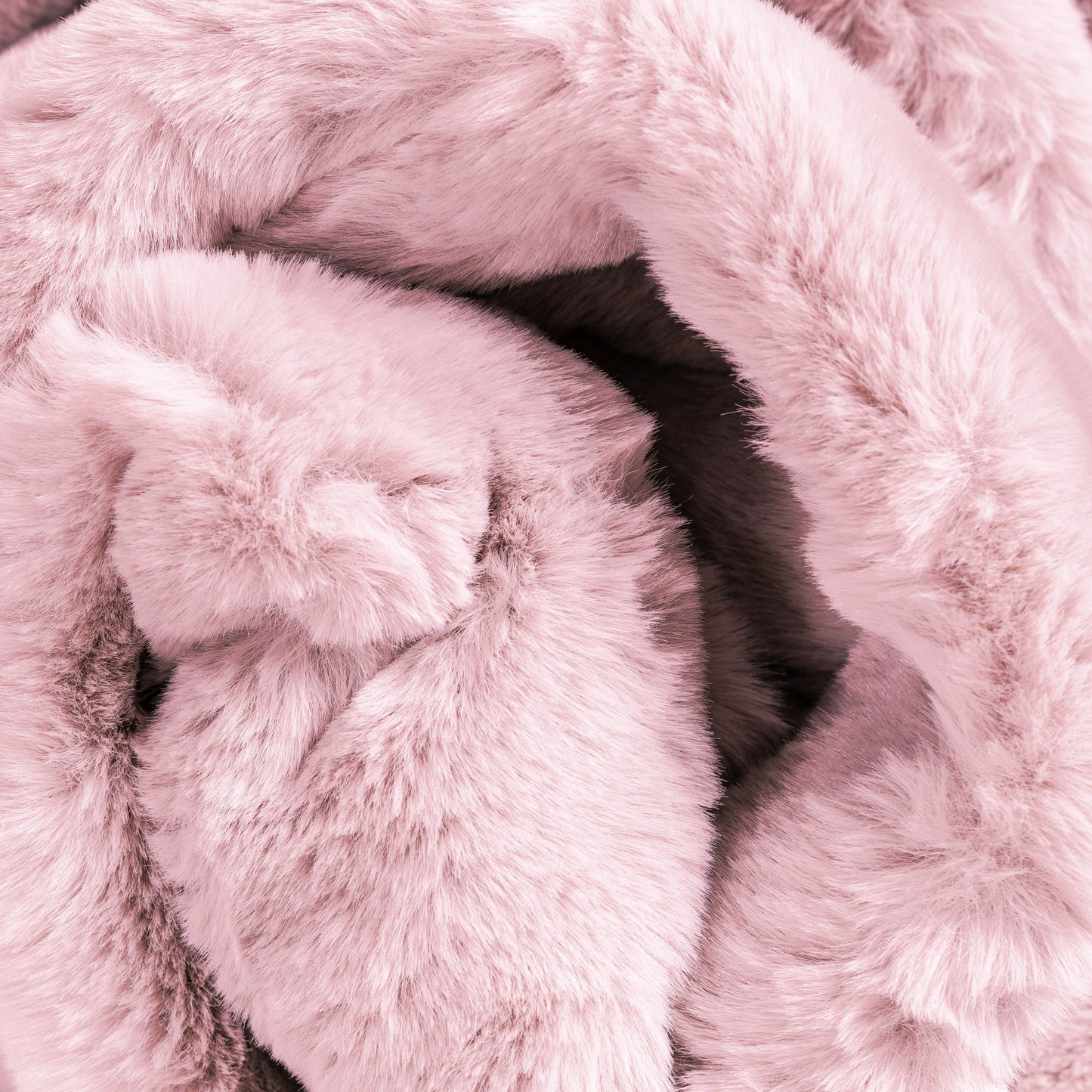 Crest Modern Glam Faux Fur Plush Light Pink Shag Rug OPA-19