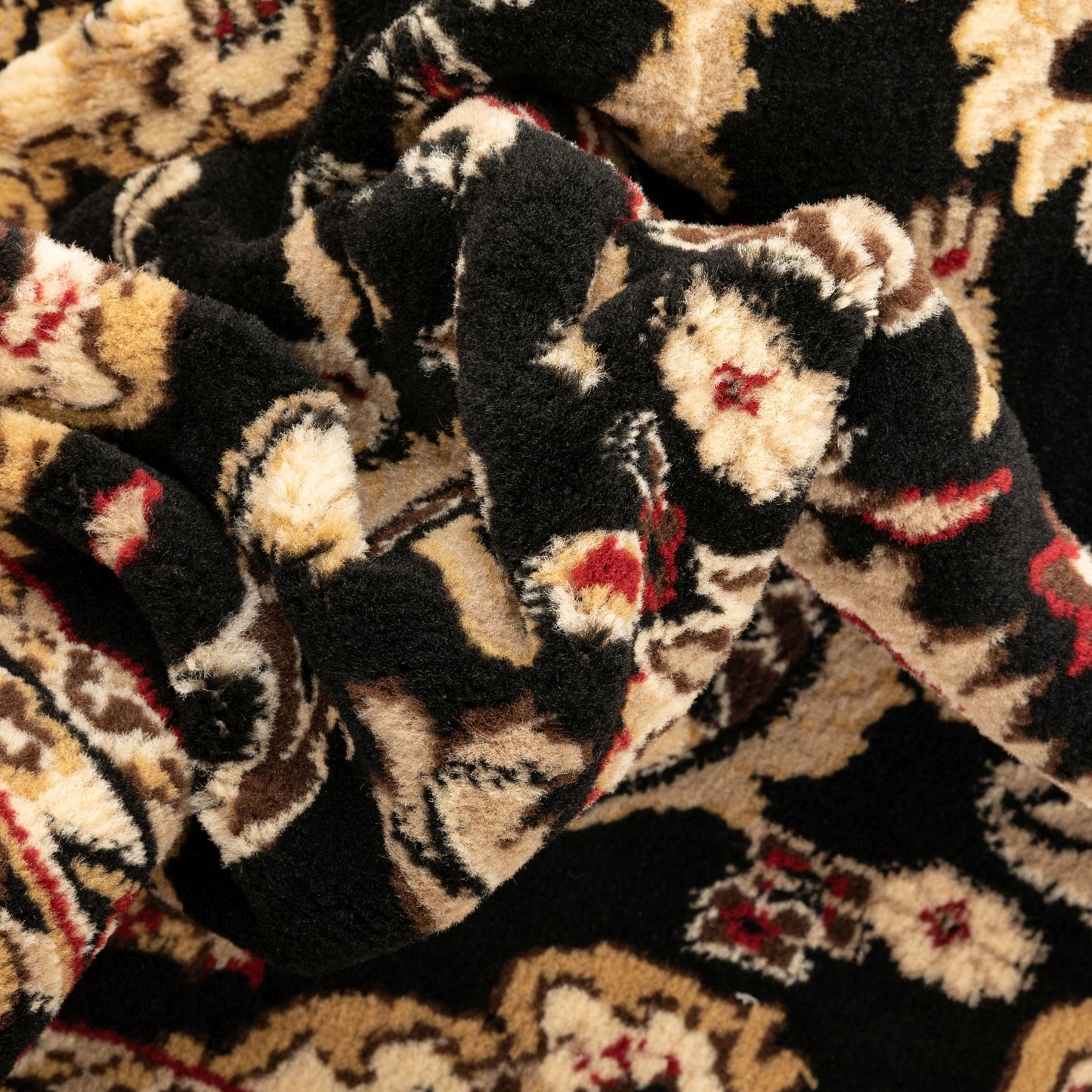 Nima Traditional Medallion Persian Black Rug PA-103