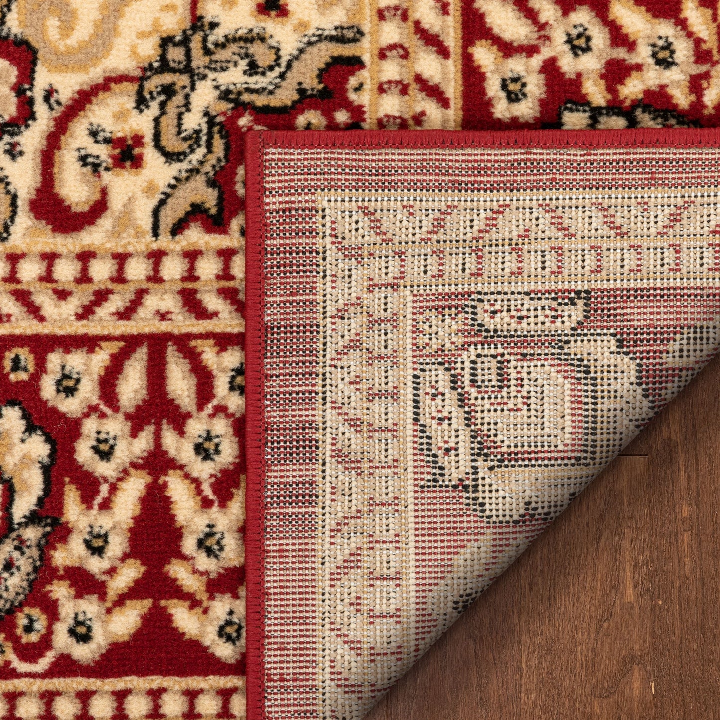 Malika Traditional Medallion Persian Floral Red Rug PA-110