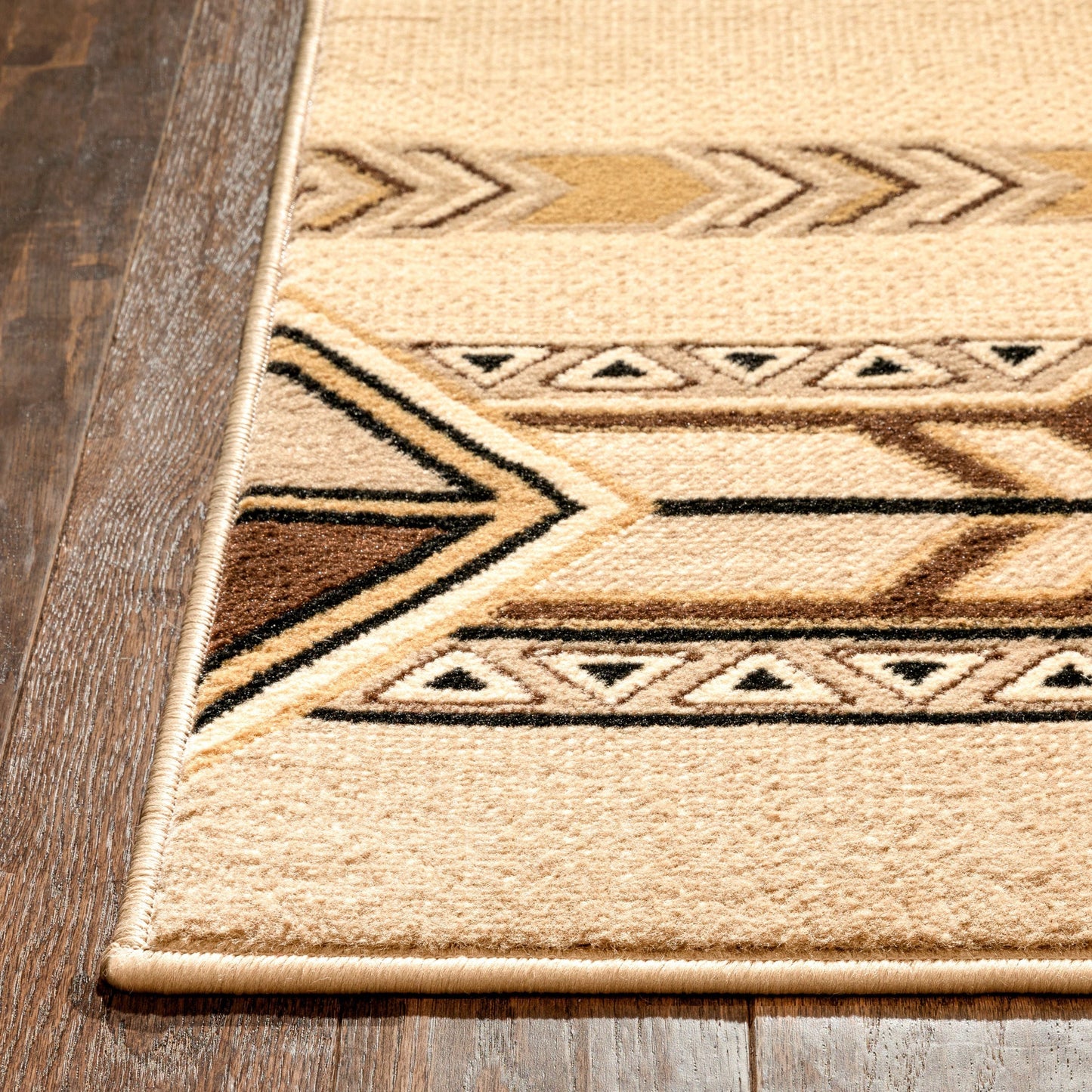 Dakota Tribal Aztec Southwestern Ivory Rug PA-122