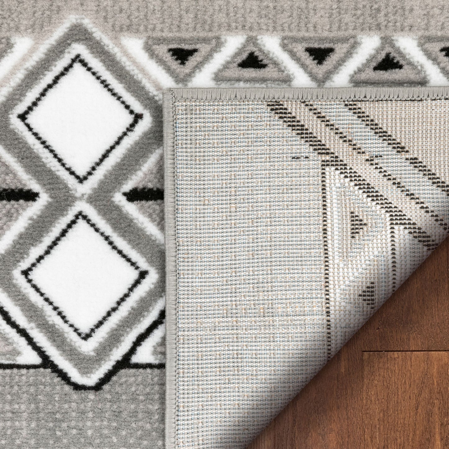 Dakota Tribal Aztec Southwestern Grey Rug PA-127