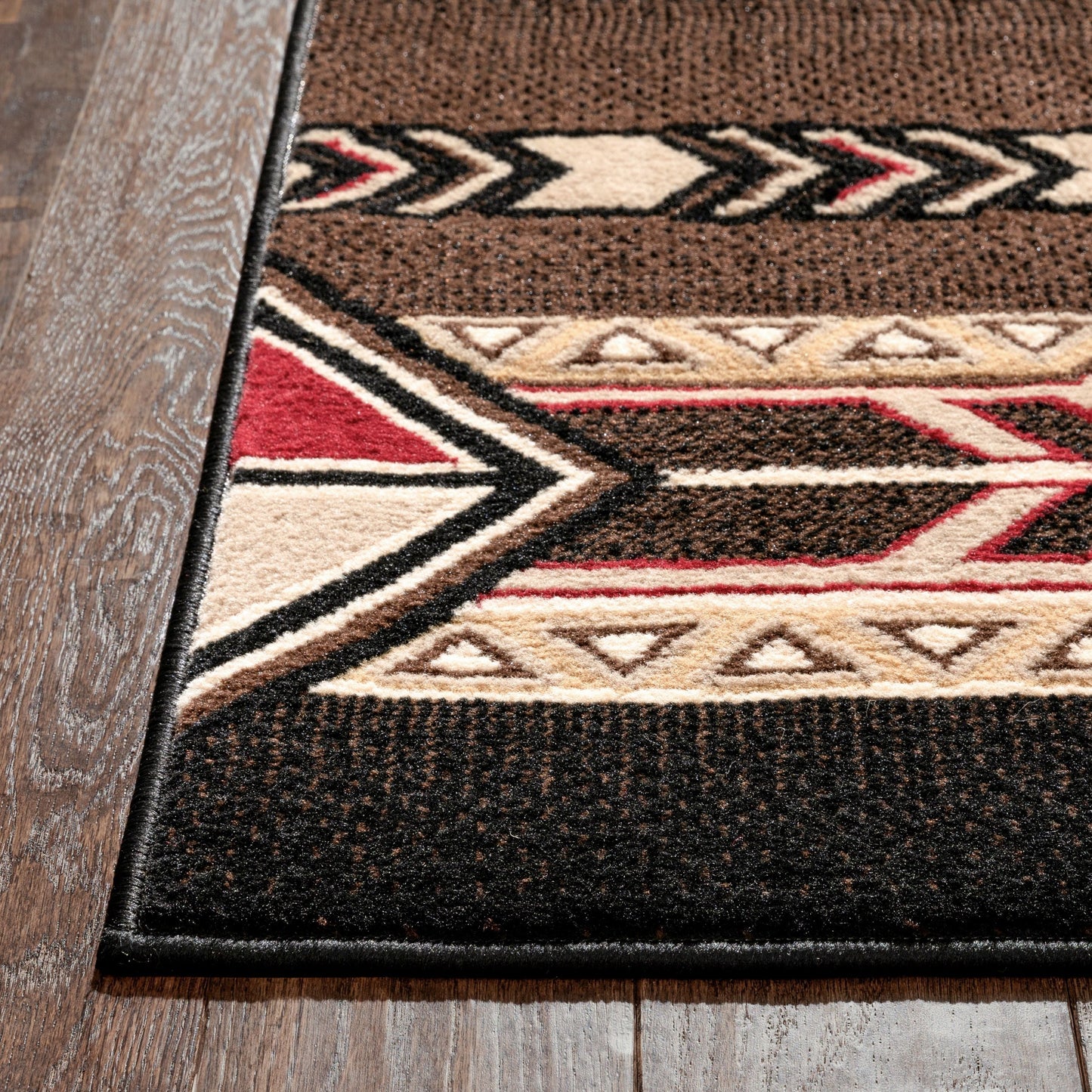 Dakota Tribal Aztec Southwestern Brown Rug PA-128