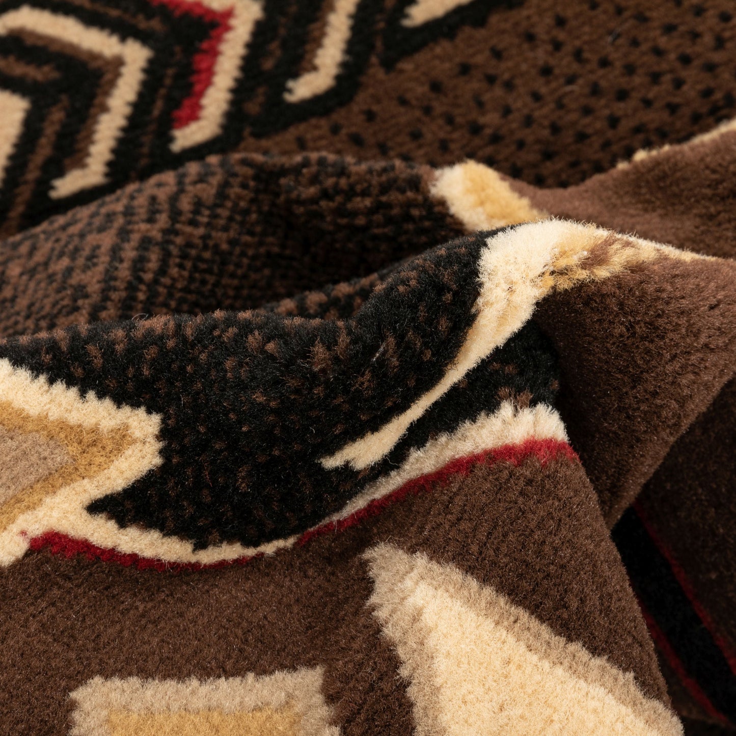 Dakota Tribal Aztec Southwestern Brown Rug PA-128