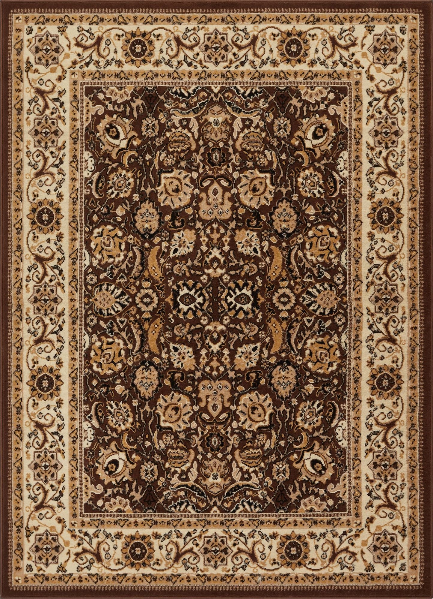 Tabriz Brown Traditional Rug PA-18