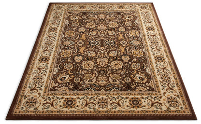 Tabriz Brown Traditional Rug PA-18