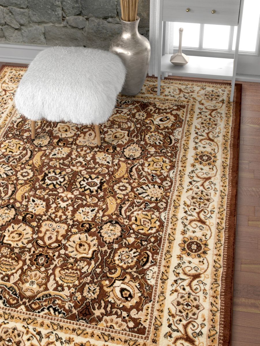 Tabriz Brown Traditional Rug PA-18