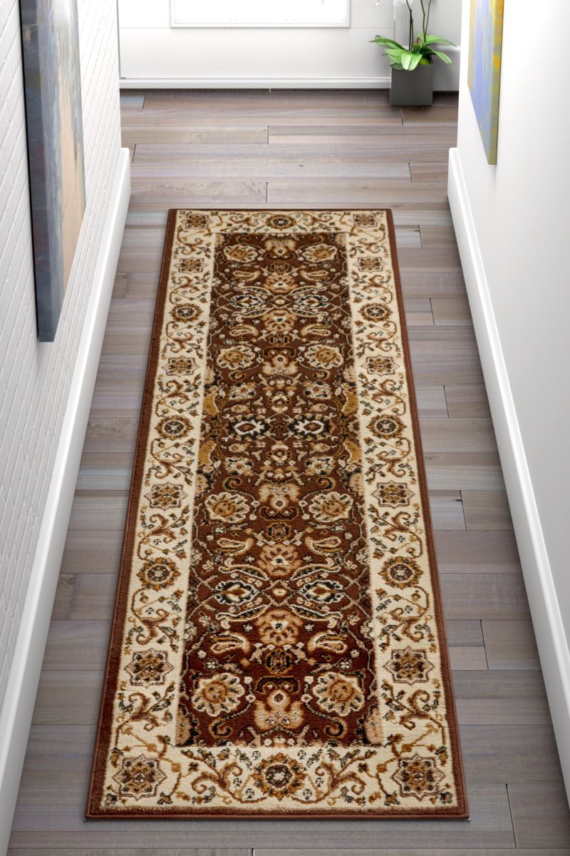 Tabriz Brown Traditional Rug PA-18