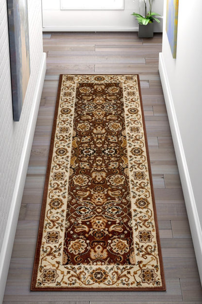 Tabriz Brown Traditional Rug PA-18