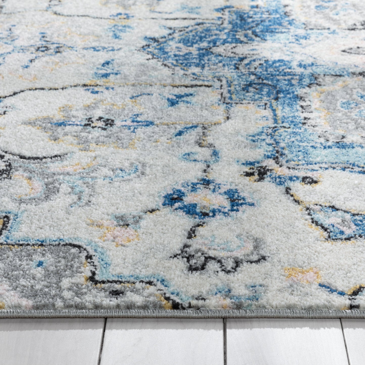 Taura Bohemian Oriental Perisan Light Blue Rug PAL-16