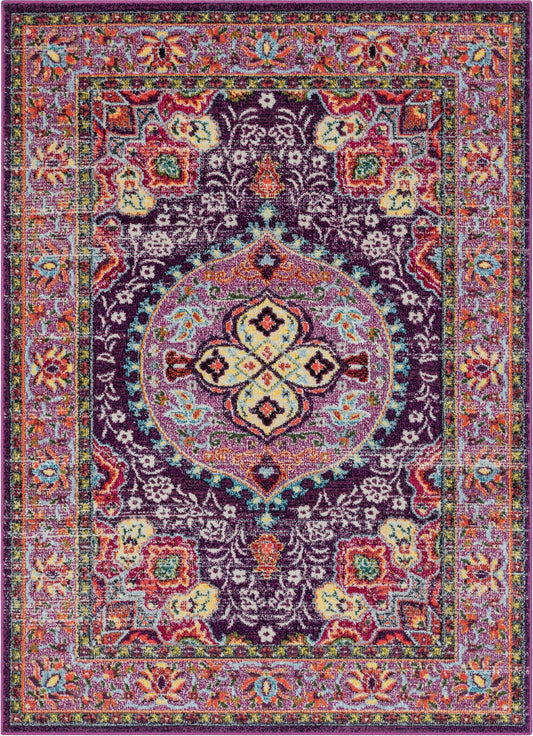 Payson Bohemian Oriental Perisan Purple Rug PAL-28