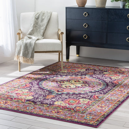 Payson Bohemian Oriental Perisan Purple Rug PAL-28