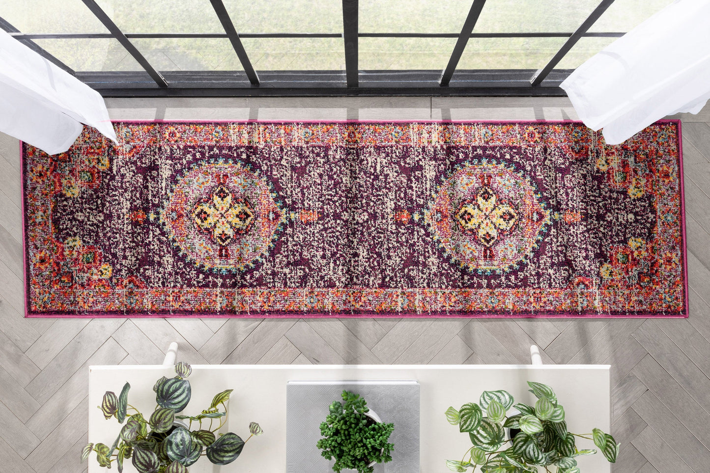 Payson Bohemian Oriental Perisan Purple Rug PAL-28