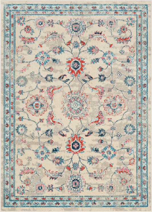 Arlette Bohemian Oriental Perisan Teal Rug PAL-35
