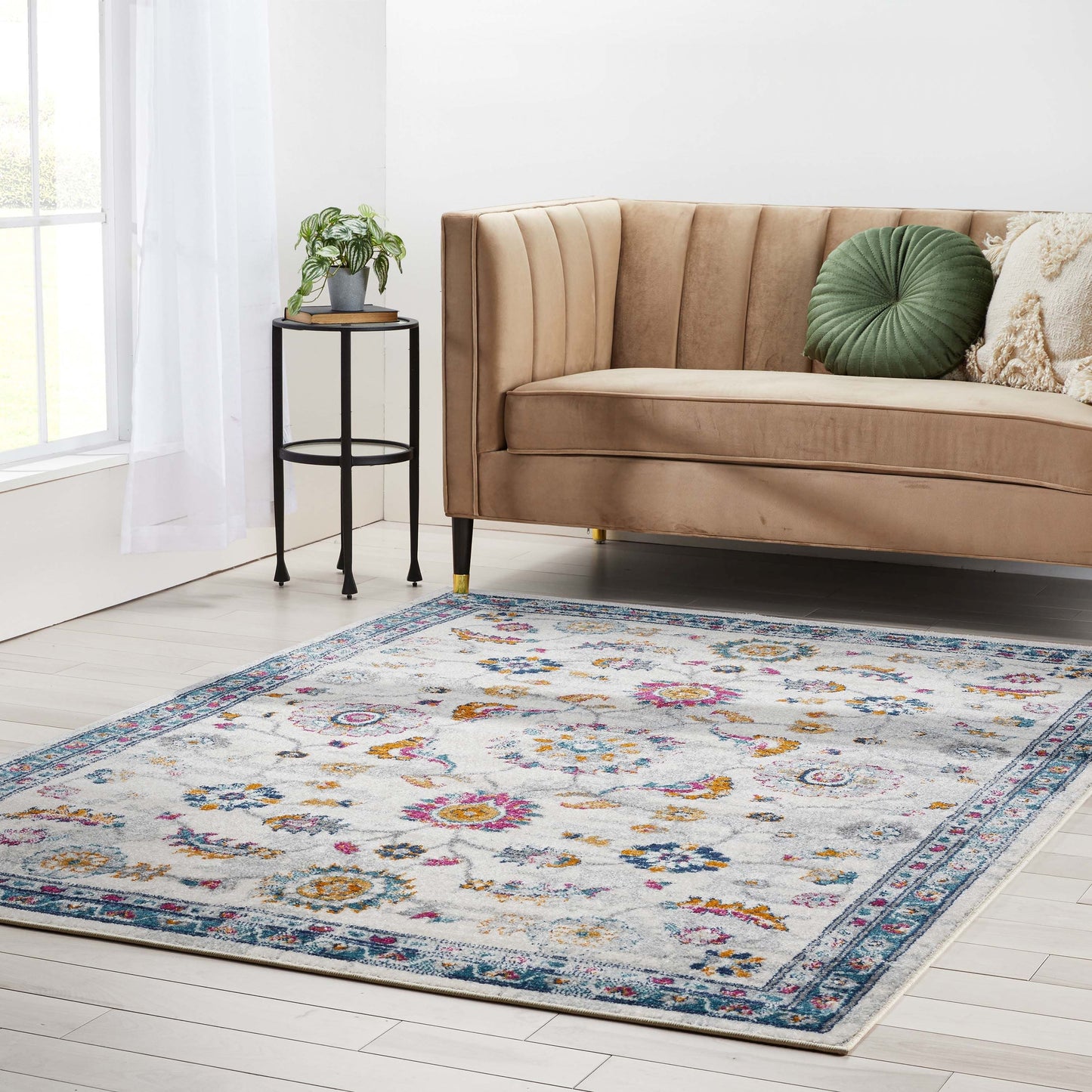 Arlette Bohemian Oriental Perisan Blue Rug PAL-36