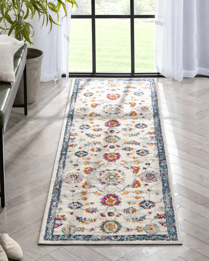 Arlette Bohemian Oriental Perisan Blue Rug PAL-36