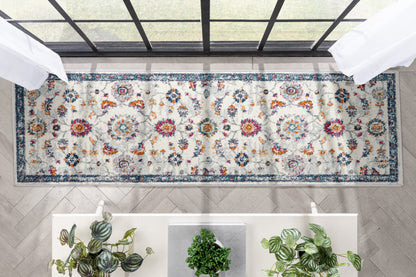 Arlette Bohemian Oriental Perisan Blue Rug PAL-36