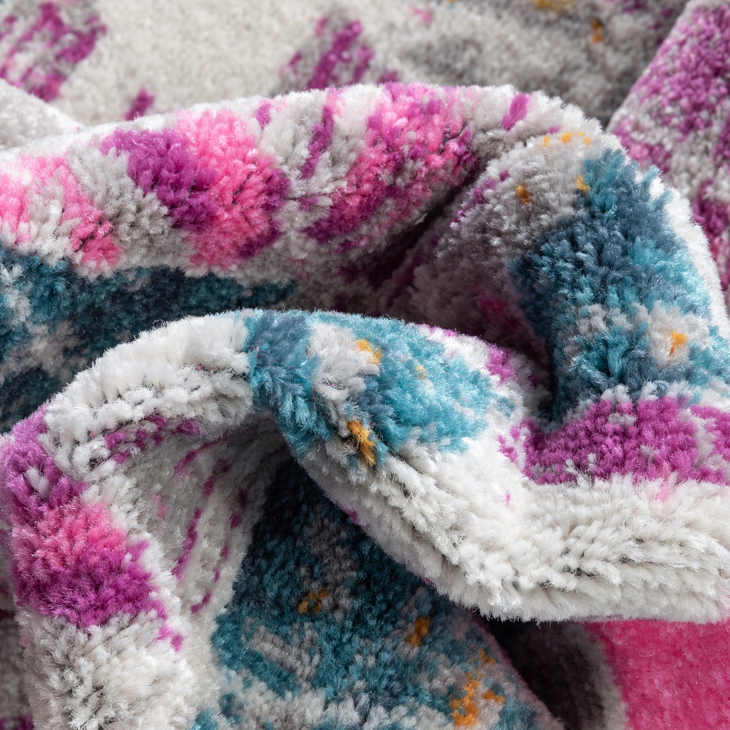 Keyla Modern Geometric Fuchsia Rug PAL-49