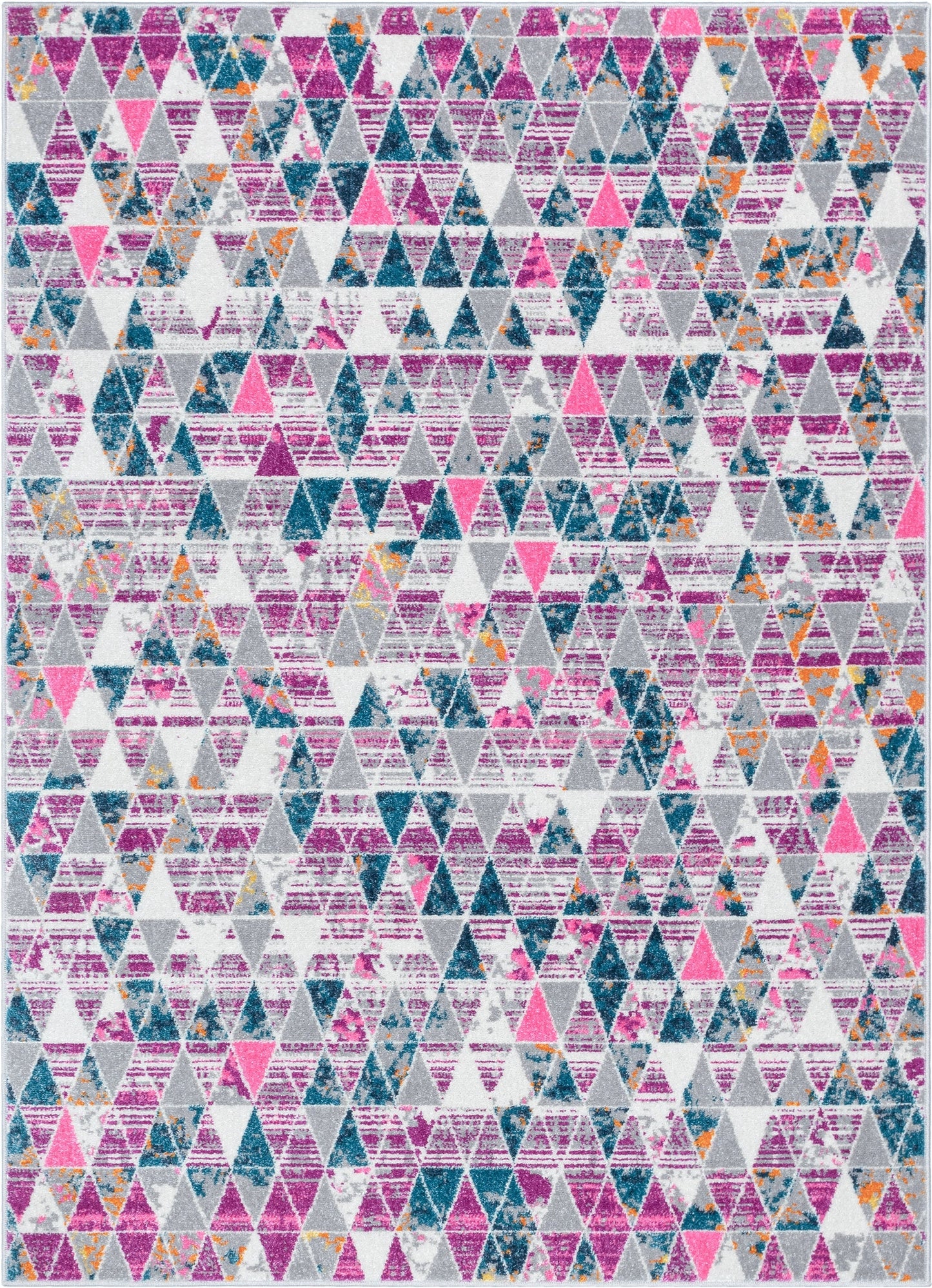 Keyla Modern Geometric Fuchsia Rug PAL-49