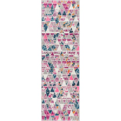 Keyla Modern Geometric Fuchsia Rug PAL-49
