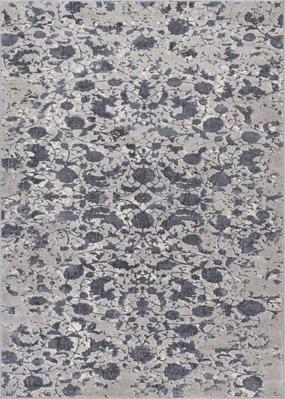 Nora Dark Grey Modern Vintage Rug PE-47