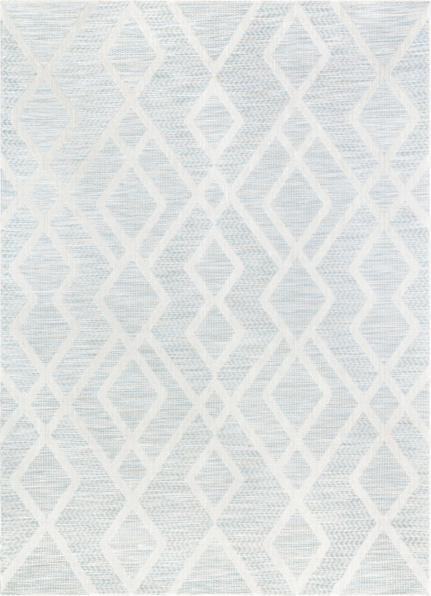 Arto Modern Geometric Blue Flatweave Rug POR-06