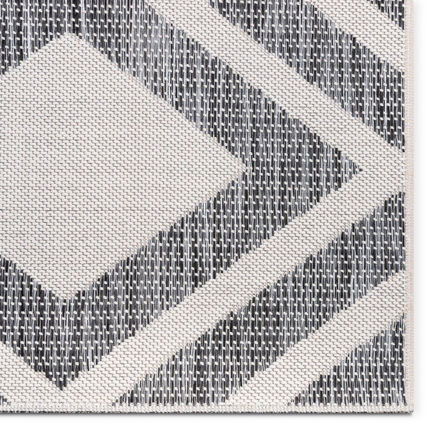 Brito Modern Bold Grey Flatweave Rug POR-48