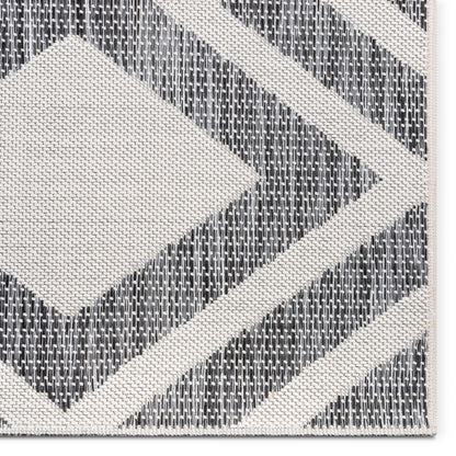 Brito Modern Bold Grey Flatweave Rug POR-48