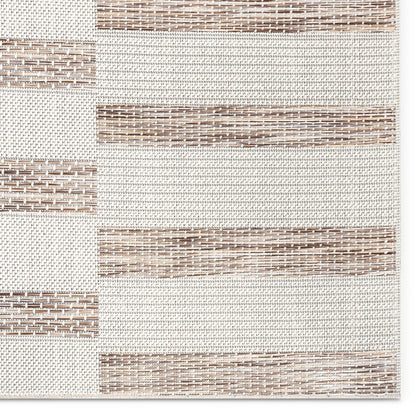 Cesar Modern Geometric Beige Flatweave Rug POR-52