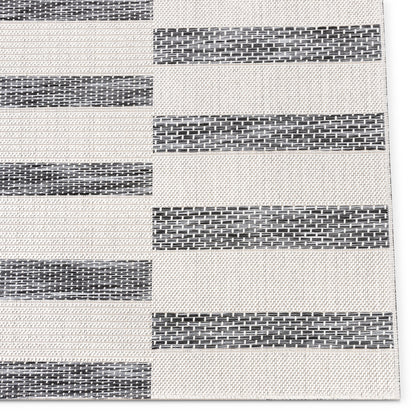 Cesar Modern Geometric Grey Flatweave Rug POR-58