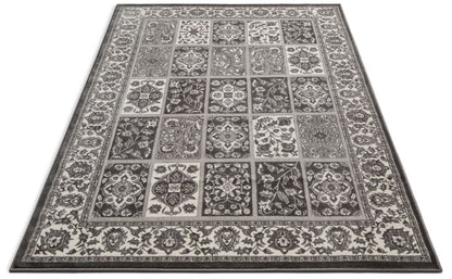 Ornamental Grey Traditional Rug PR-38