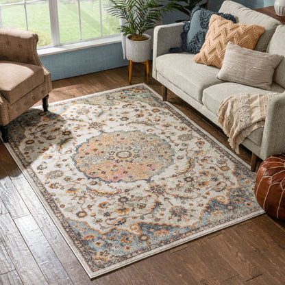 Jena Bohemian Persian Oriental Beige Rug RO-102