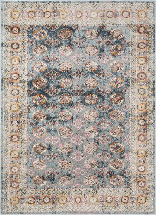 Matlock Bohemian Eclectic Persian Blue Rug RO-116