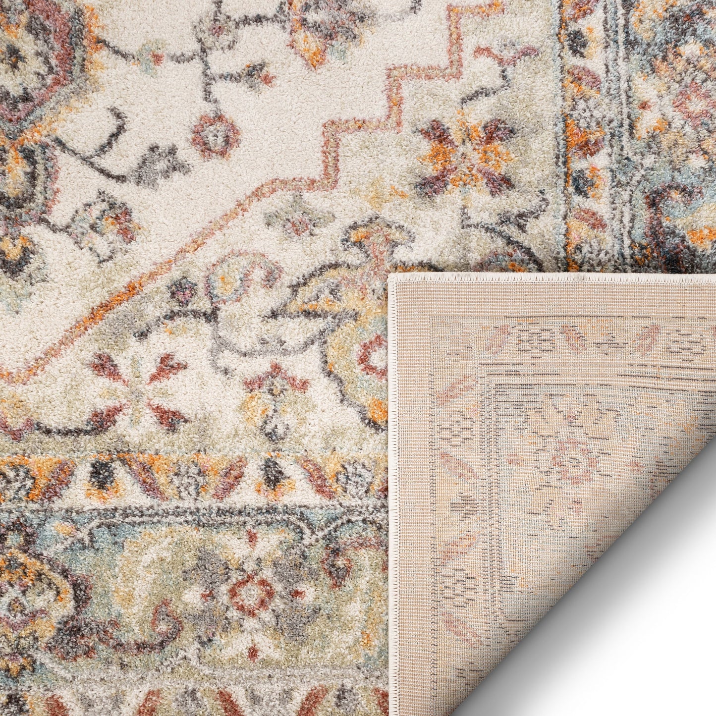 Carno Bohemian Eclectic Persian Beige Rug RO-122