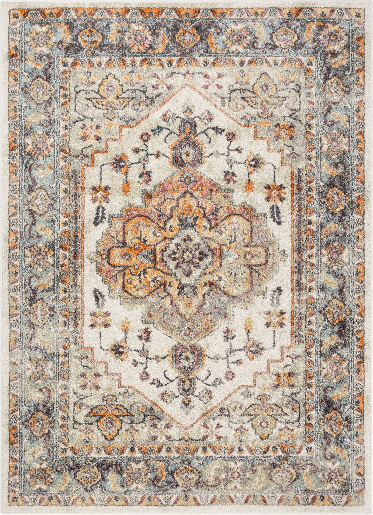 Carno Bohemian Eclectic Persian Beige Rug RO-122