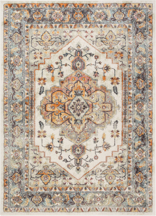 Carno Bohemian Eclectic Persian Beige Rug RO-122