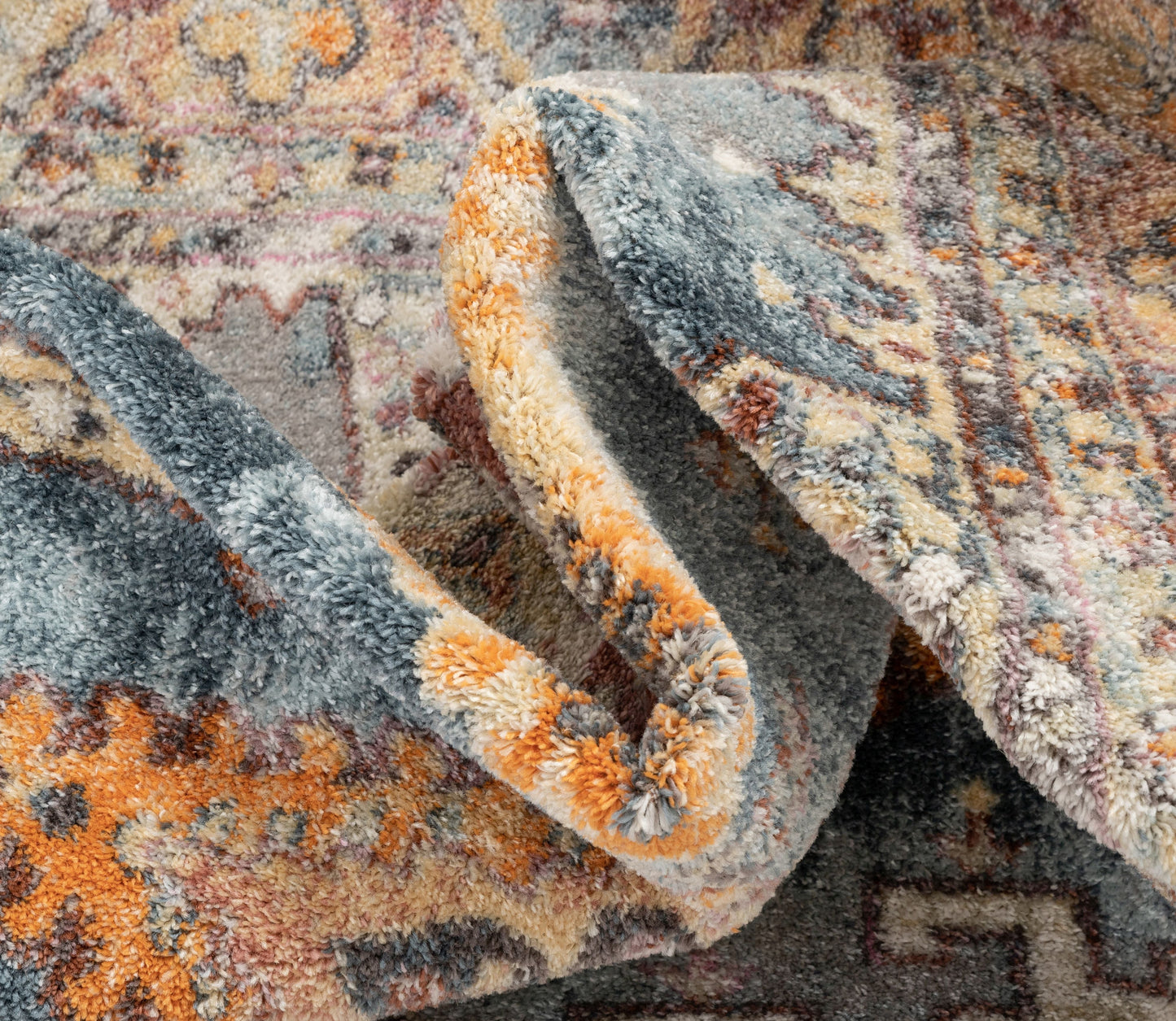 Roswell Bohemian Eclectic Aztec Blue Rug RO-166