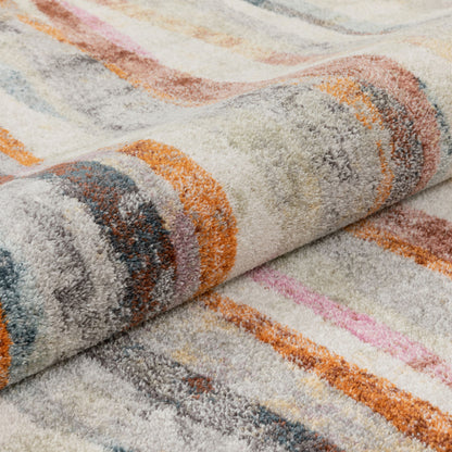 Dillon Contemporary Stripes Geometric Multi Rug RO-211