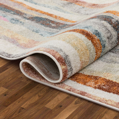 Dillon Contemporary Stripes Geometric Multi Rug RO-211