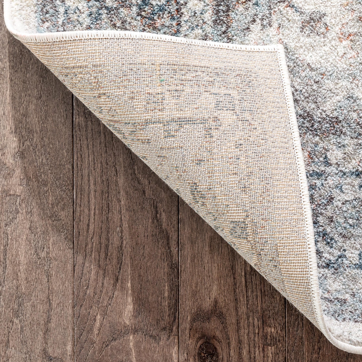 Salida Vintage Oriental Botanical Border Grey Beige Rug RO-287