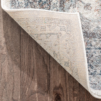 Salida Vintage Oriental Botanical Border Grey Beige Rug RO-287