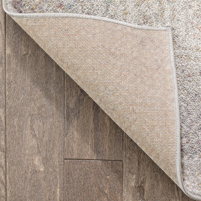 Chindi Bohemian Vintage Solid & Striped Multi-Color Ivory Yellow Braided Pattern Rug RO-312