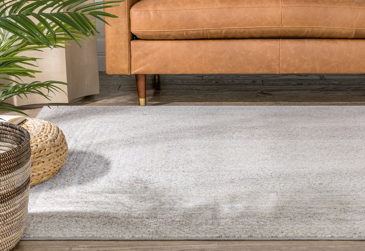 Chindi Bohemian Vintage Solid & Striped Multi-Color Ivory Yellow Braided Pattern Rug RO-312