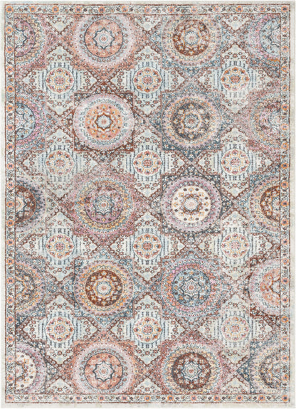 Palermo Bohemian Mandala Ogee Beige Rug RO-52