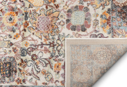 Grande Bohemian Oriental Botanical Border Ivory Rug RO-82