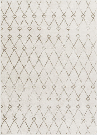 Passione Ivory Modern Trellis Rug SE-102