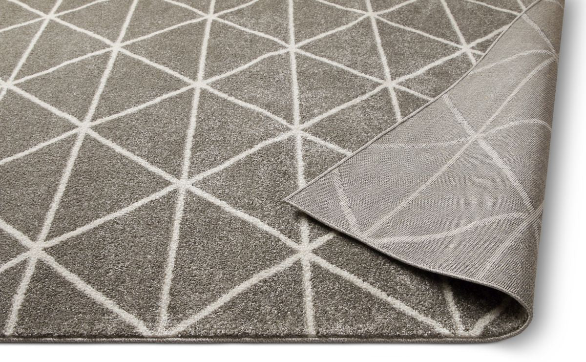 Dulce Grey Modern Geometric Rug SE-147