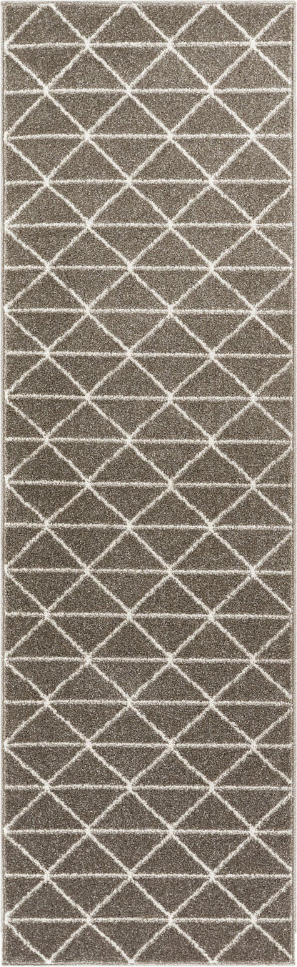 Dulce Grey Modern Geometric Rug SE-147