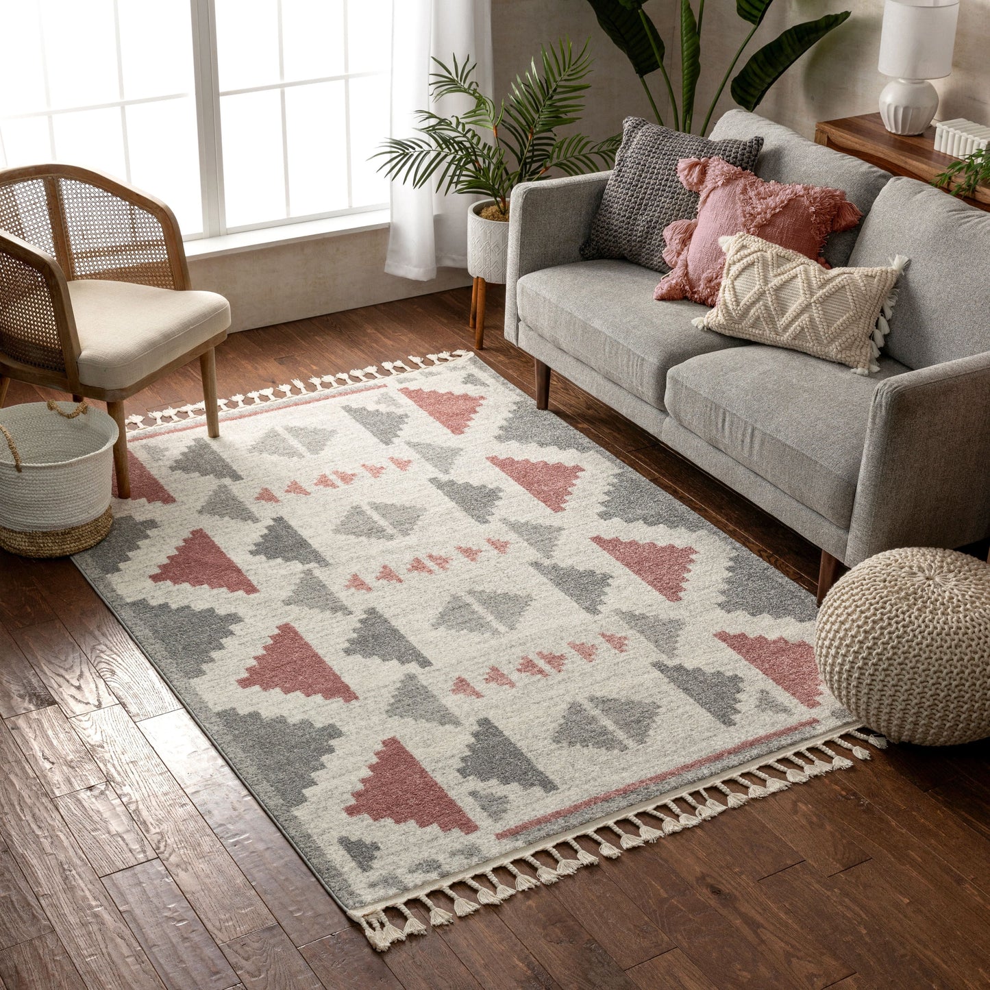 Ada Moroccan Tribal Geometric Blush Rug SE-158