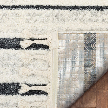 Josie Nordic Medallion Stripes Grey Rug SE-163