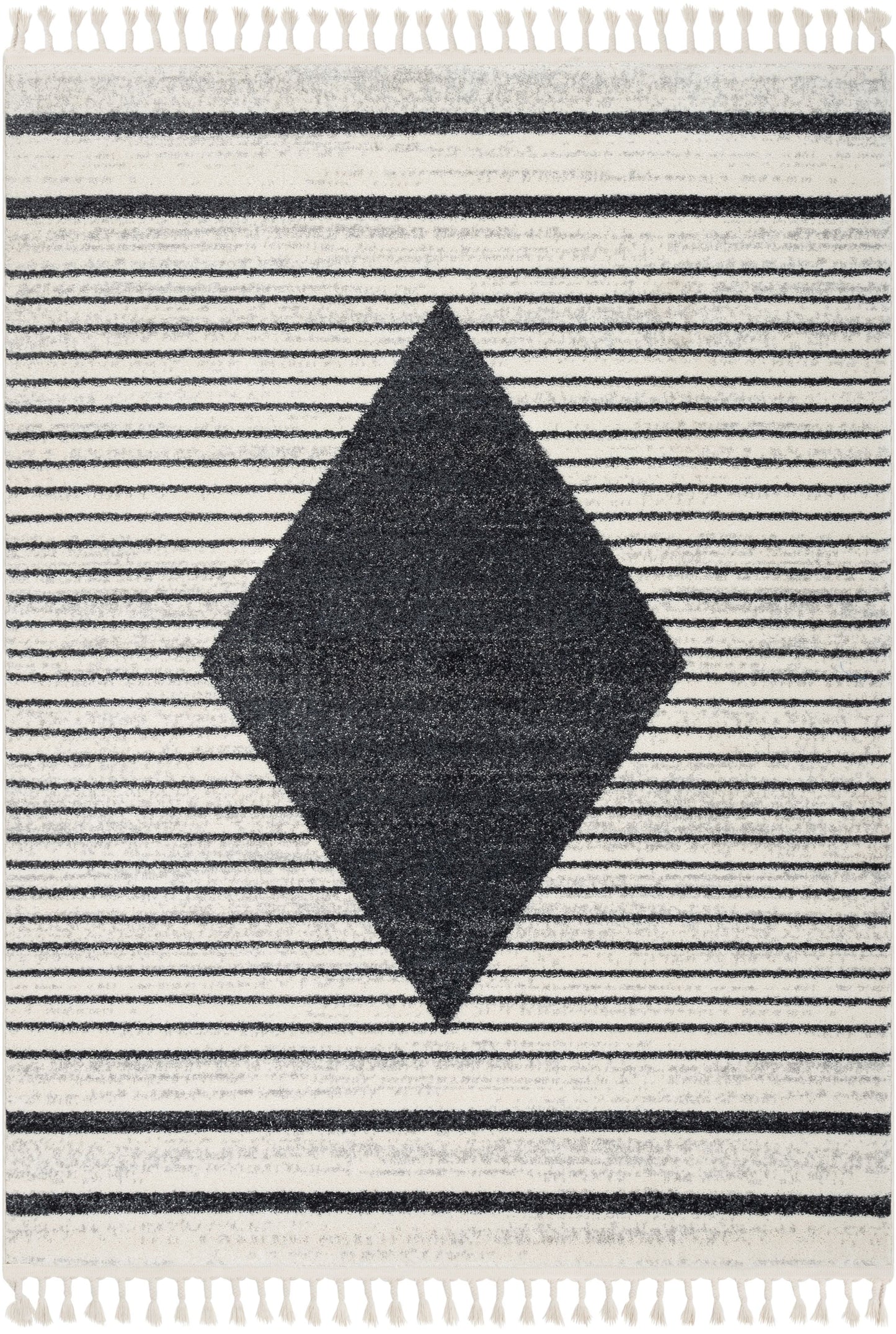Josie Nordic Medallion Stripes Grey Rug SE-163